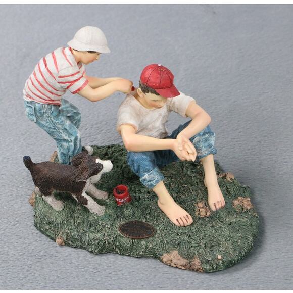 Norman Rockwell MISCHIEF MAKER Figurine 1992 Boys Will Be Boys Dog Trust Edition - Picture 4 of 10